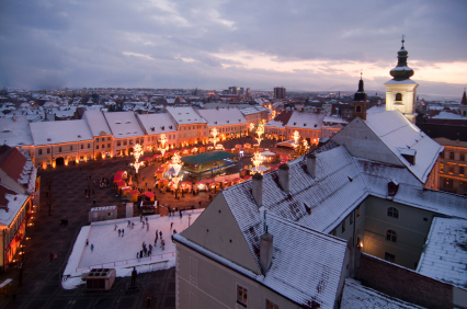 Sibiu Transylvania Romania Christmas Market
